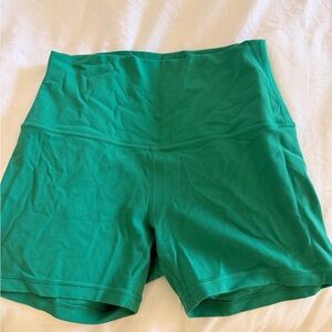 Lululemon Green Align Shorts 4”